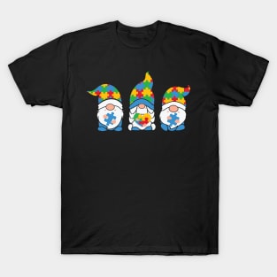 Puzzle Gnome Autism Awareness Gift for Birthday, Mother's Day, Thanksgiving, Christmas T-Shirt